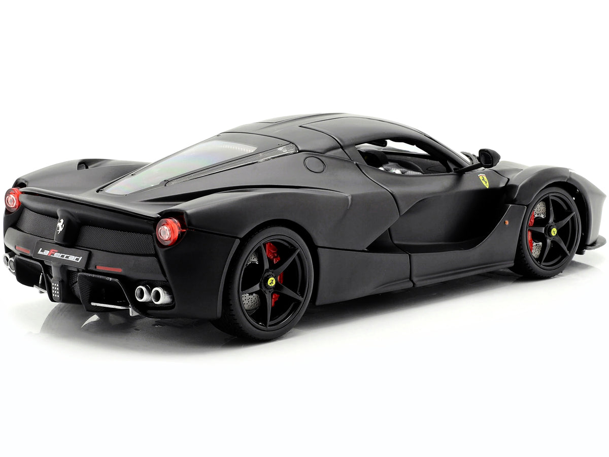 Ferrari LaFerrari F70 Matt Black "Signature Series" 1/18 Diecast Model Car by Bburago - image 5