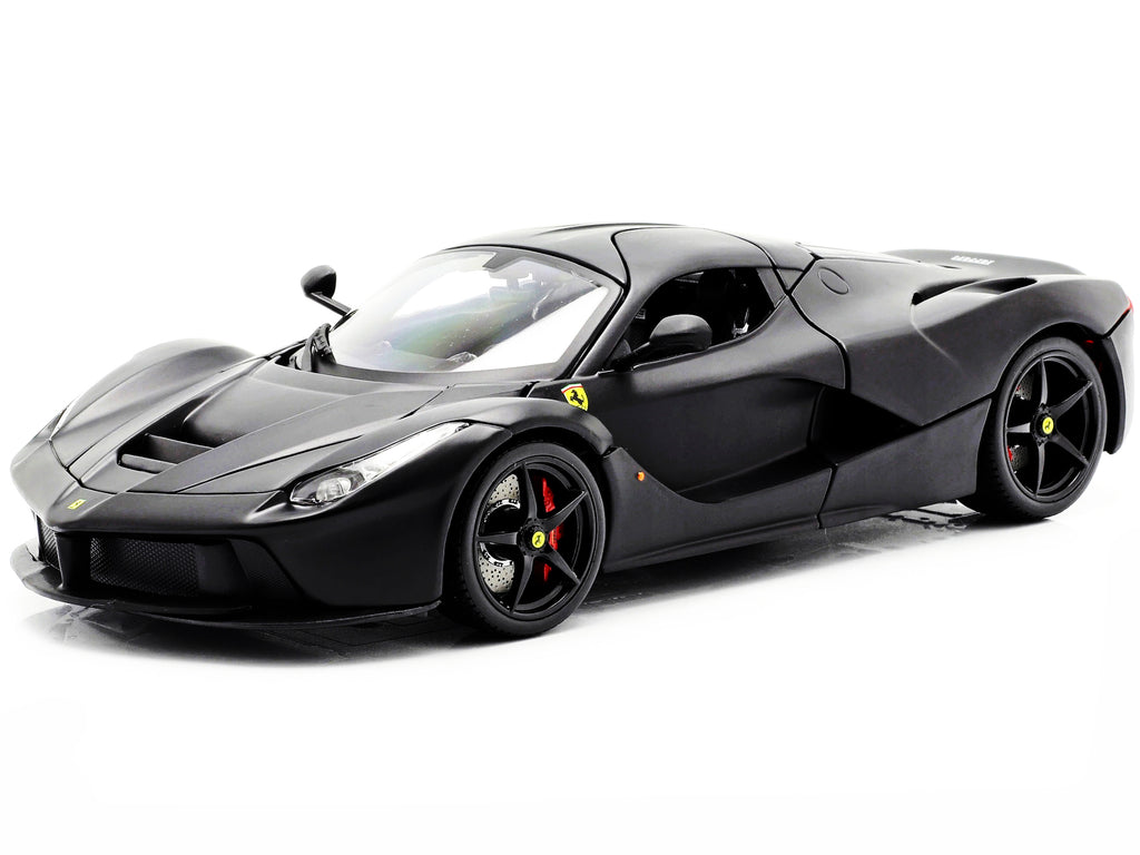 Ferrari LaFerrari F70 Matt Black "Signature Series" 1/18 Diecast Model Car by Bburago - image 2