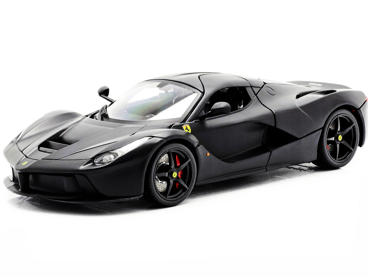 Ferrari LaFerrari F70 Matt Black "Signature Series" 1/18 Diecast Model Car by Bburago - image 2