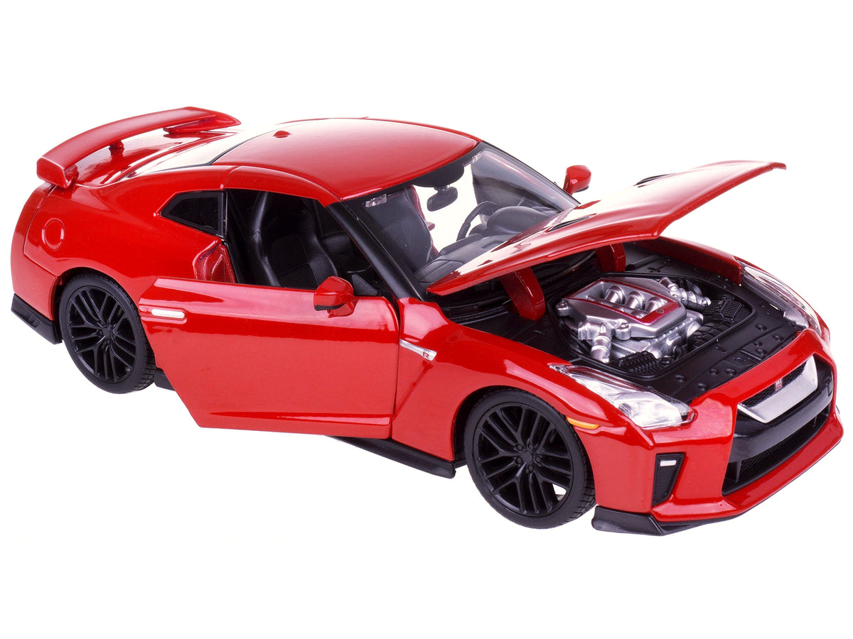 2017 Nissan GT-R R35 Red 1/24 Diecast Car Model by BBurago