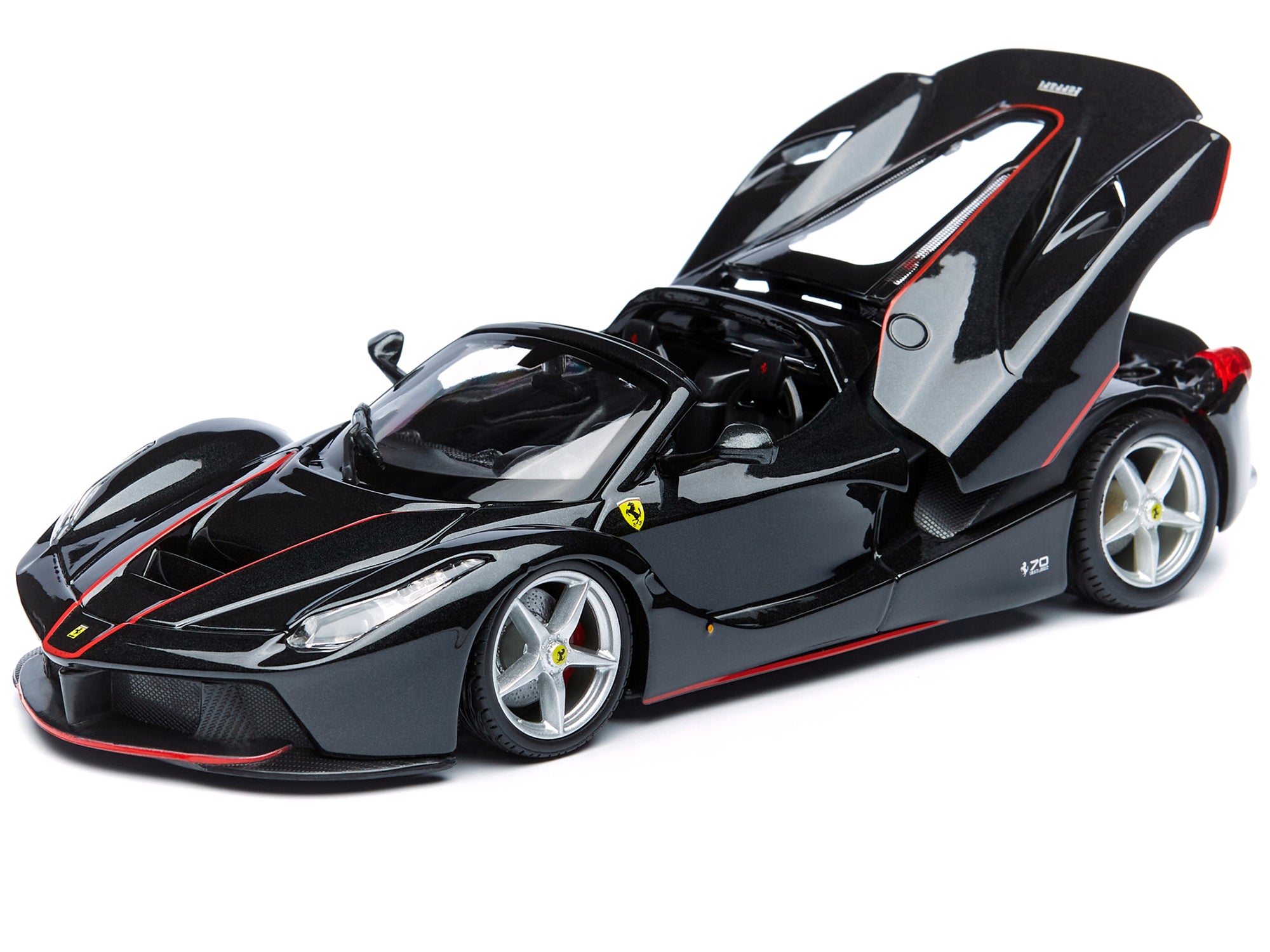 Ferrari LaFerrari F70 Aperta Black 1/24 Diecast Model Car by Bburago - image 2