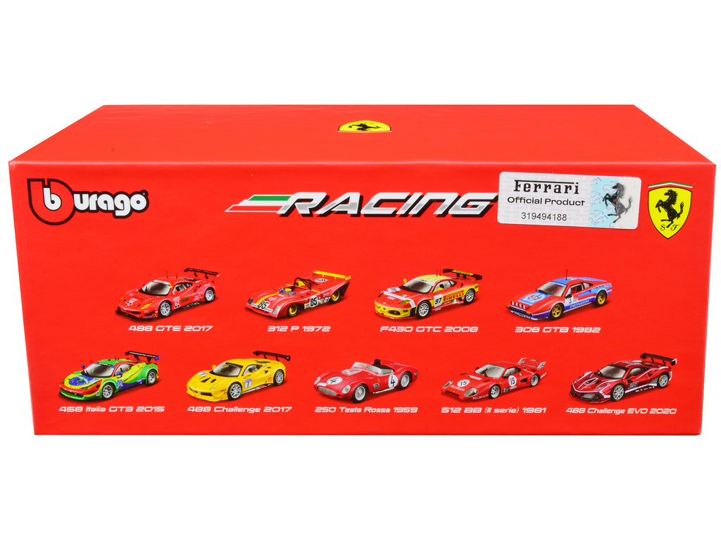 2020 Ferrari 488 Challenge EVO #28 Red with Graphics "Racing" Series 1/43 Diecast Model Car by Bburago - image 3