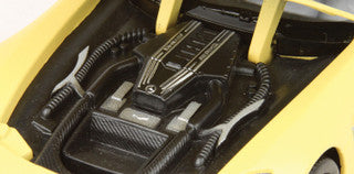 Mercedes Benz SLS AMG GT3 Matte Yellow 1/24 Diecast Model Car by Motormax - image 2