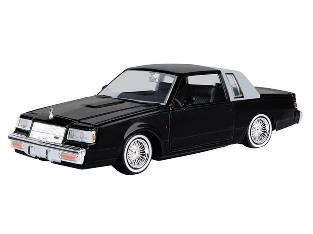 1987 Buick Regal Lowrider Black with Silver Half Top, Motormax 79023BKS — photo 2
