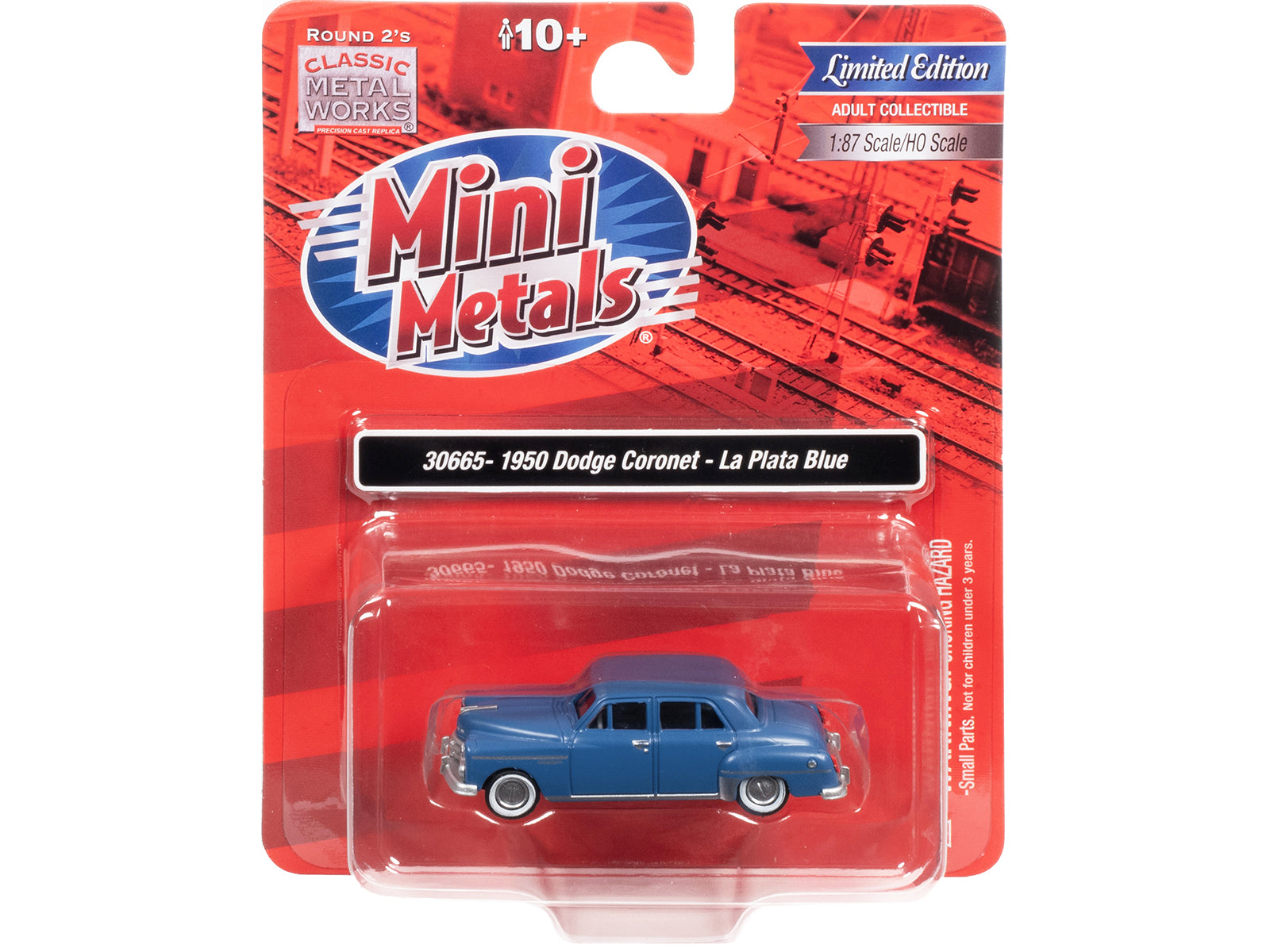 1950 Dodge Coronet La Plata Blue 1/87 (HO) Scale Model Car by Classic Metal Works - image 3