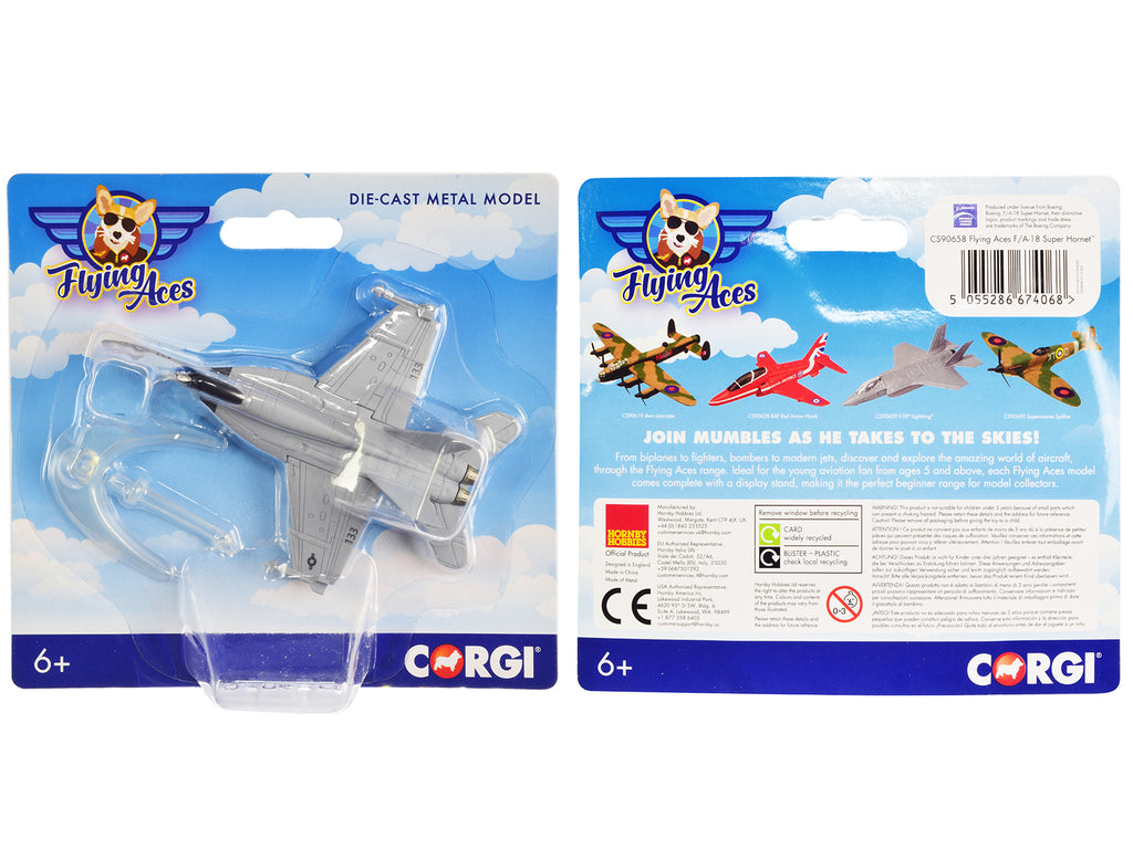 Boeing F/A-18 Super Hornet Fighter Aircraft "USAF" "Flying Aces" Series Diecast Model by Corgi - image 3