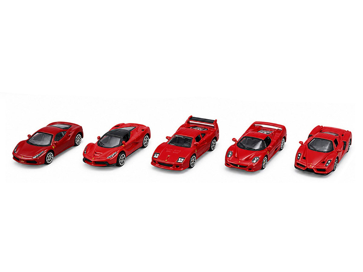 Ferrari Set of 5 Pieces "Race + Play" Series 1/64 Diecast Model Cars by Bburago — photo 2