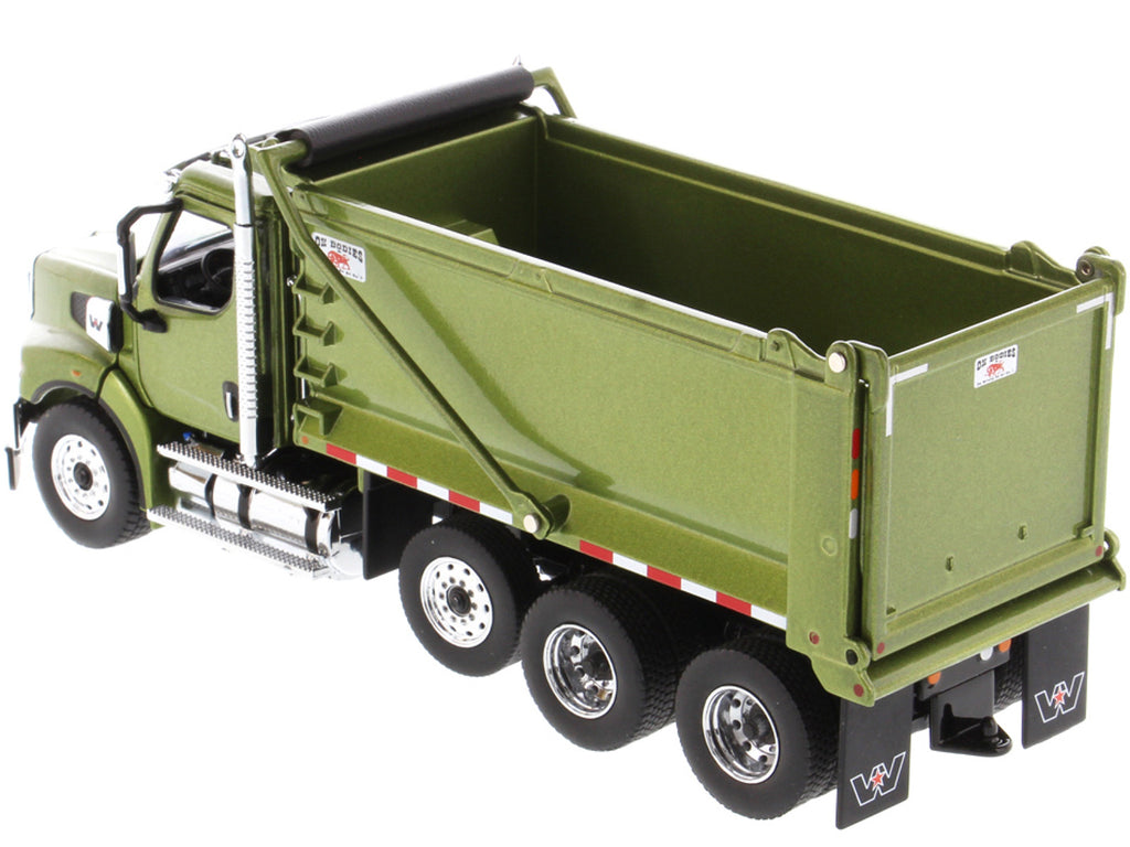 Western Star 49X SBFA OX Bodies Stampede Dump Truck Olive Green Metallic "Transport Series" 1/50 Diecast Model by Diecast Masters - image 5