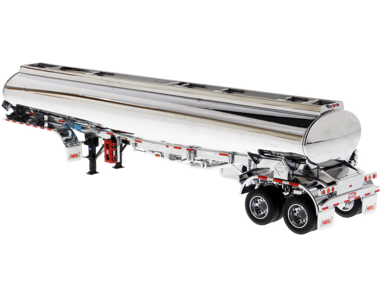 Heil Fleet Duty TM 9300/DT-C4 Petroleum Tanker Trailer Chrome "Transport Series" 1/50 Diecast Model by Diecast Masters - image 2