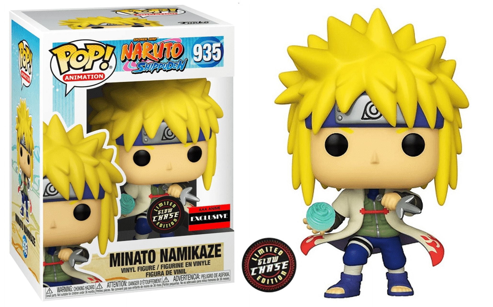 Funko POP! Animation Naruto Shippuden CHASE Minato Namikaze #935 [Glows in the Dark] Exclusive
