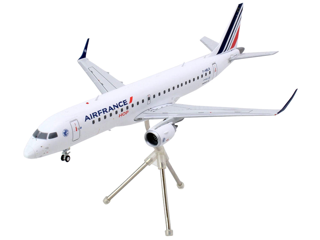 Embraer ERJ-190 Commercial Aircraft "Air France Hop" (F-HBLN) White with Striped Tail "Gemini 200" Series 1/200 Diecast Model Airplane by GeminiJets - image 3