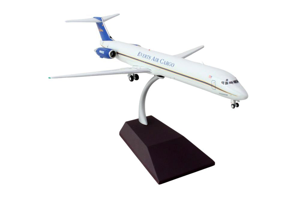 McDonnell Douglas MD-88 Commercial Aircraft "Everts Air Cargo" (N965CE) White with Blue Tail "Gemini 200" Series 1/200 Diecast Model Airplane by GeminiJets - image 2