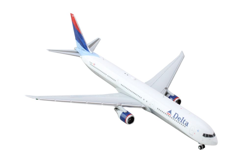 Boeing 767-400ER Commercial Aircraft "Delta Air Lines" (N829MH) White with Red and Blue Tail 1/400 Diecast Model Airplane by GeminiJets - image 2