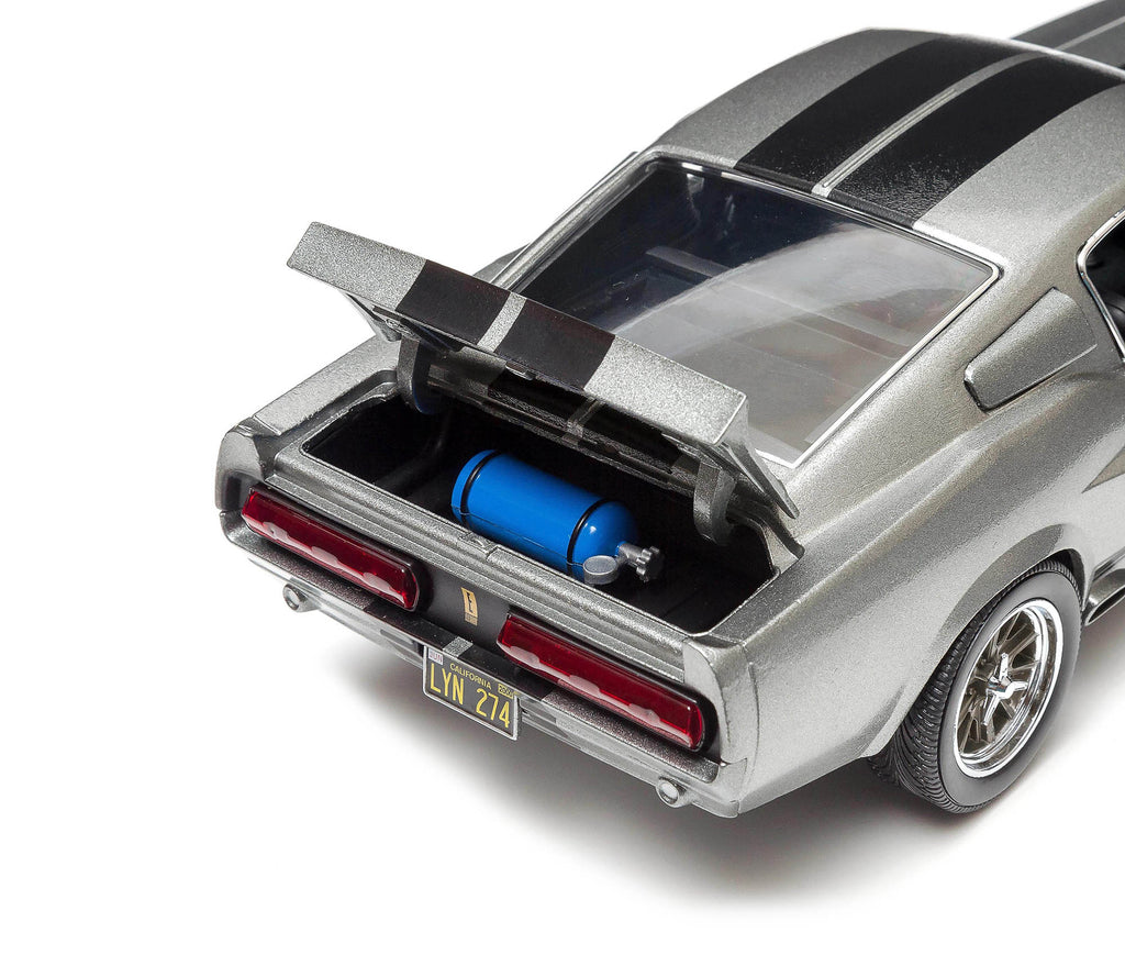 1967 Ford Mustang Custom "Eleanor" Gray Metallic with Black Stripes "Gone in 60 Seconds" (2000) Movie 1/18 Diecast Model Car by Greenlight - image 4