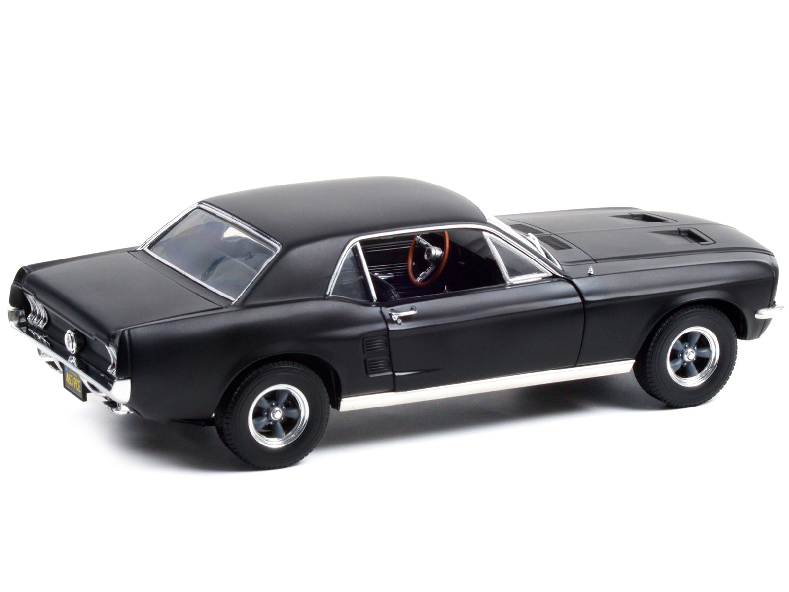 1967 Ford Mustang Coupe Matt Black (Adonis Creed's) "Creed" (2015) Movie 1/18 Diecast Model Car by Greenlight - image 2