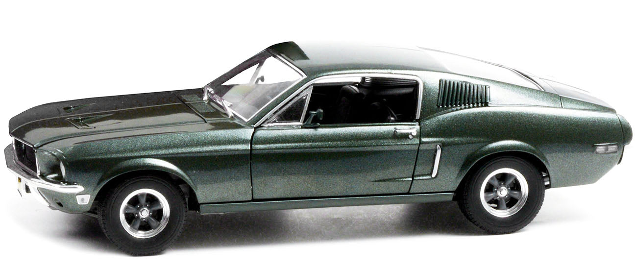 1968 Ford Mustang GT Fastback Highland Green Metallic 1/18 Diecast Model Car by Greenlight - image 2