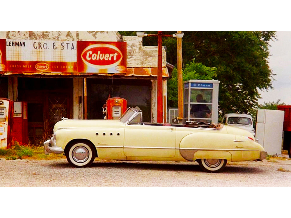 1949 Buick Roadmaster Convertible (Charlie Babbitt's) Yellow with Red Interior "Rain Man" (1988) Movie 1/18 Diecast Model Car by Greenlight - image 3