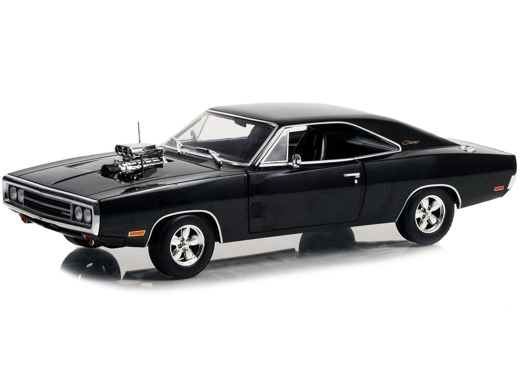 1970 Dodge Charger with Blown Engine Black "Artisan Collection" Series 1/18 Diecast Model Car by Greenlight - image 2