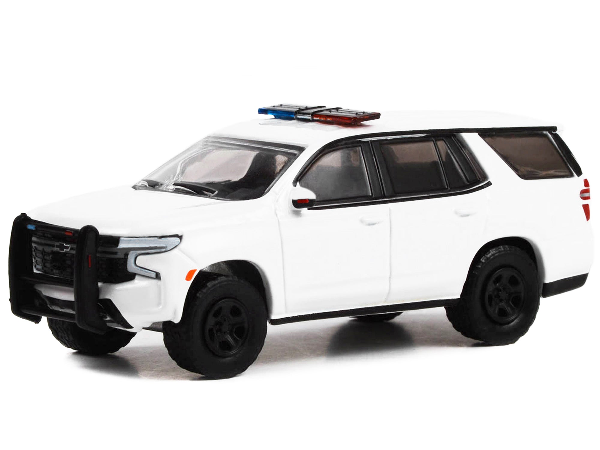2022 Chevrolet Tahoe Police Pursuit Vehicle (PPV) White with Light Bar "Hot Pursuit" "Hobby Exclusive" Series 1/64 Diecast Model Car by Greenlight - image 2
