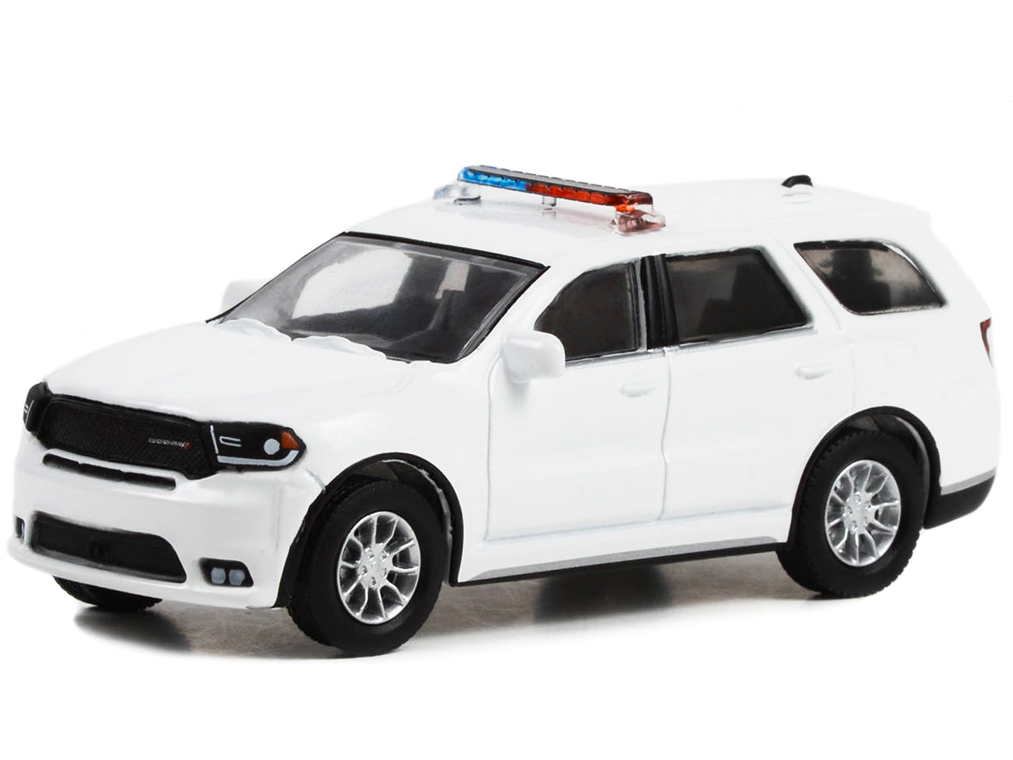 2022 Dodge Durango Pursuit Police Car with Lights White "Hot Pursuit" "Hobby Exclusive" Series 1/64 Diecast Model Car by Greenlight - image 2