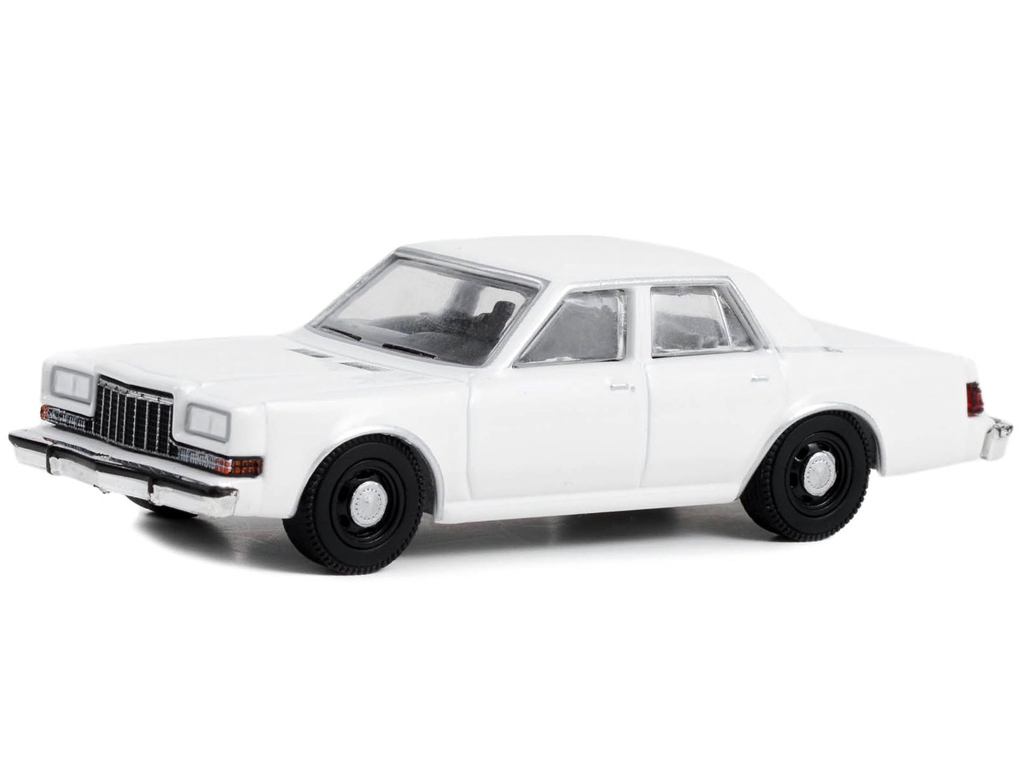 1980-1989 Dodge Diplomat Police Unmarked White "Hot Pursuit" "Hobby Exclusive" Series 1/64 Diecast Model Car by Greenlight - image 2