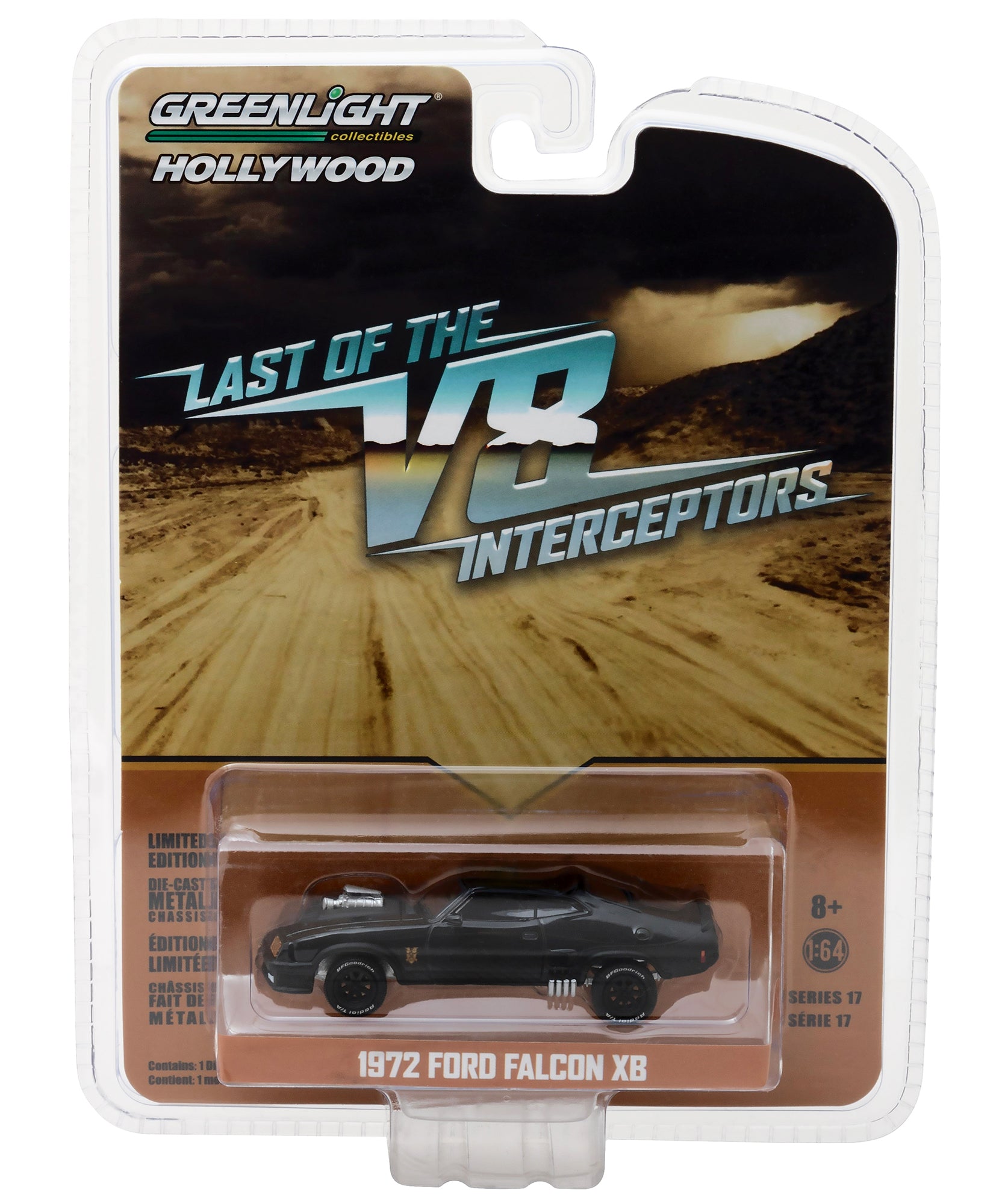 1973 Ford Falcon XB Black "Last of the V8 Interceptors" (1979) Movie "Hollywood Series" Release 17 1/64 Diecast Model Car by Greenlight - image 3
