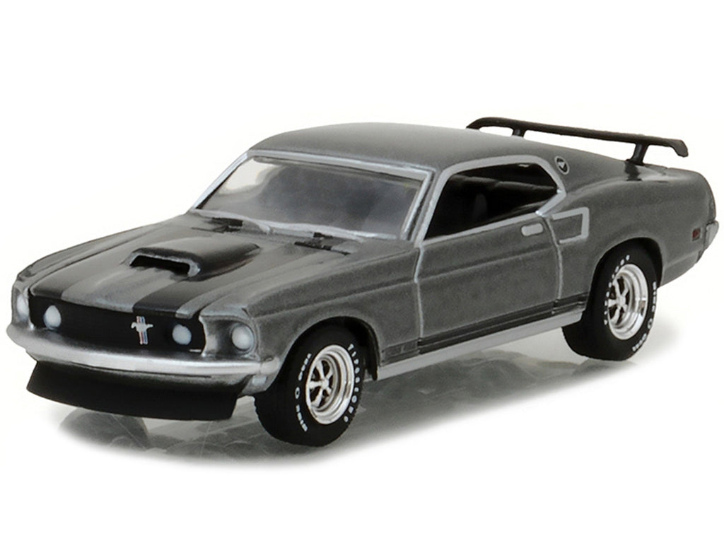 1969 Ford Mustang Boss 429 Gray Metallic with Black Stripes "John Wick" (2014) Movie "Hollywood Series" Release 18 1/64 Diecast Model Car by Greenlight - image 2