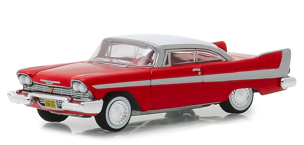 1958 Plymouth Fury Red with White Top "Christine" (1983) Movie "Hollywood Series" Release 23 1/64 Diecast Model Car by Greenlight - image 2