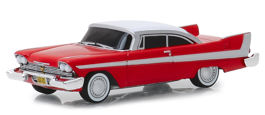 1958 Plymouth Fury Red with White Top "Evil Version" (Blacked Out Windows) "Christine" (1983) Movie "Hollywood Series" Release 24 1/64 Diecast Model Car by Greenlight - image 2