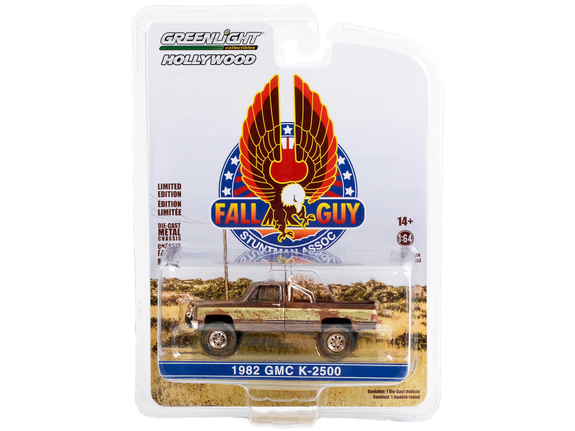 1982 GMC K-2500 Sierra Grande Pickup Truck Brown and Gold (Dirty Version) "Fall Guy Stuntman Association" Hollywood Special Edition 1/64 Diecast Model Car by Greenlight - image 3