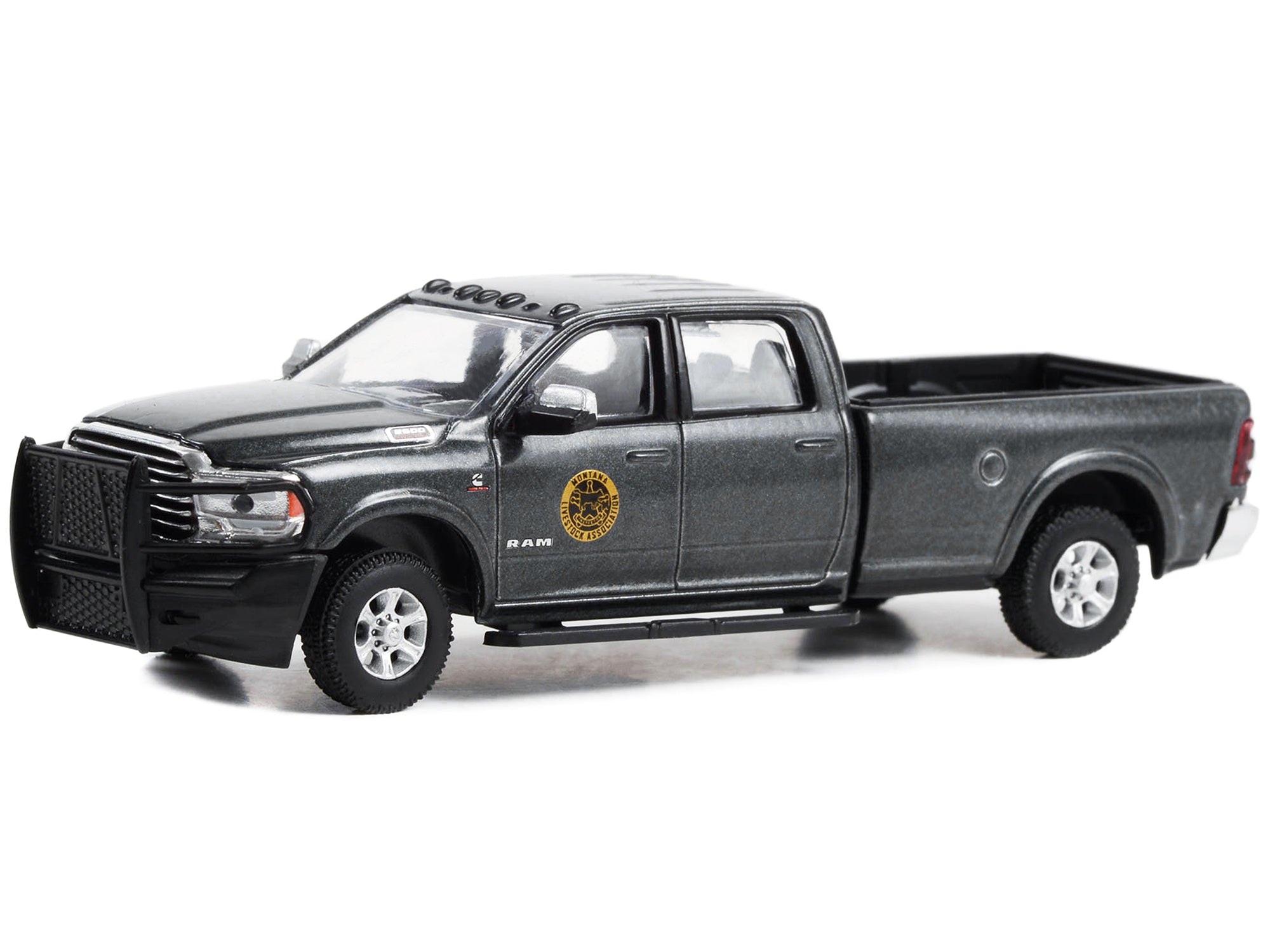 2020 Ram 2500 Pickup Truck Dark Gray Metallic "Montana Livestock Association" "Yellowstone" (2018-Current) TV Series "Hollywood Series" Release 39 1/64 Diecast Model Car by Greenlight - image 2