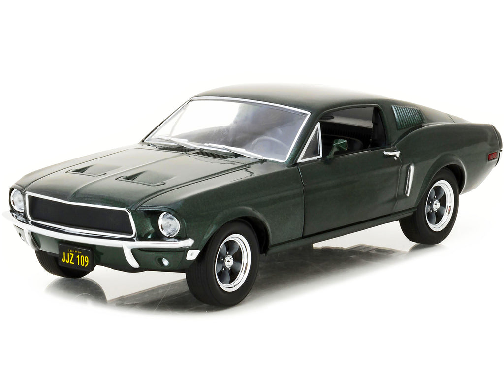 1968 Ford Mustang GT Fastback Highland Green Metallic 1/24 Diecast Model Car by Greenlight - image 2