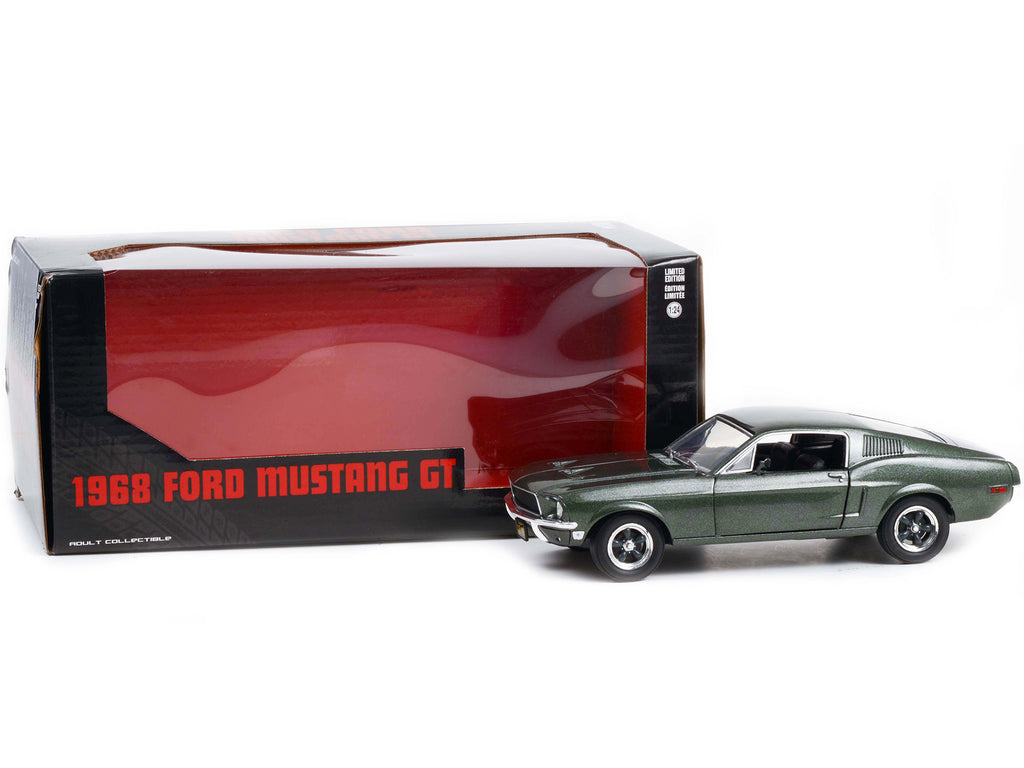 1968 Ford Mustang GT Fastback Highland Green Metallic 1/24 Diecast Model Car by Greenlight - image 3