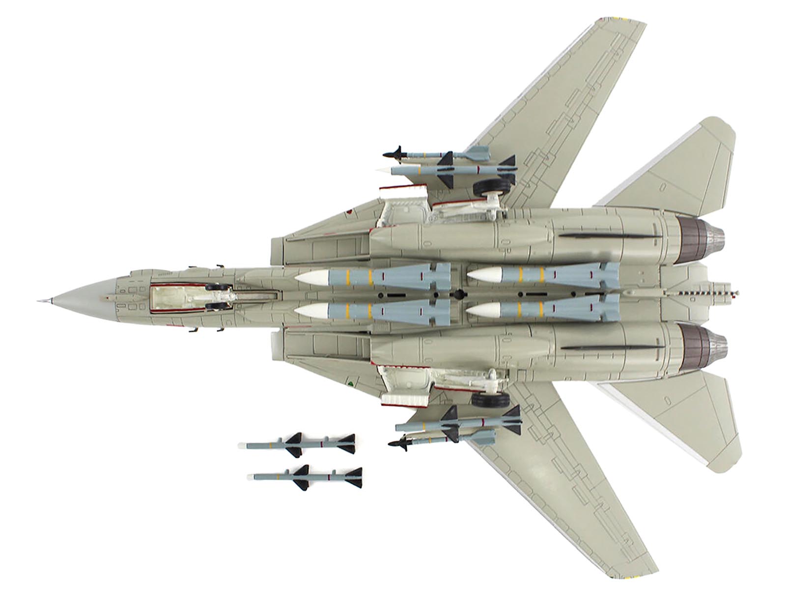 Grumman F-14A Tomcat Fighter Aircraft "Bandit Rogue Nation" United States Navy "Air Power Series" 1/72 Diecast Model by Hobby Master - image 4