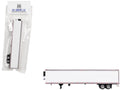 Box Dry Goods Trailer White 1/87 (HO) Scale Plastic Model by HO Logistics