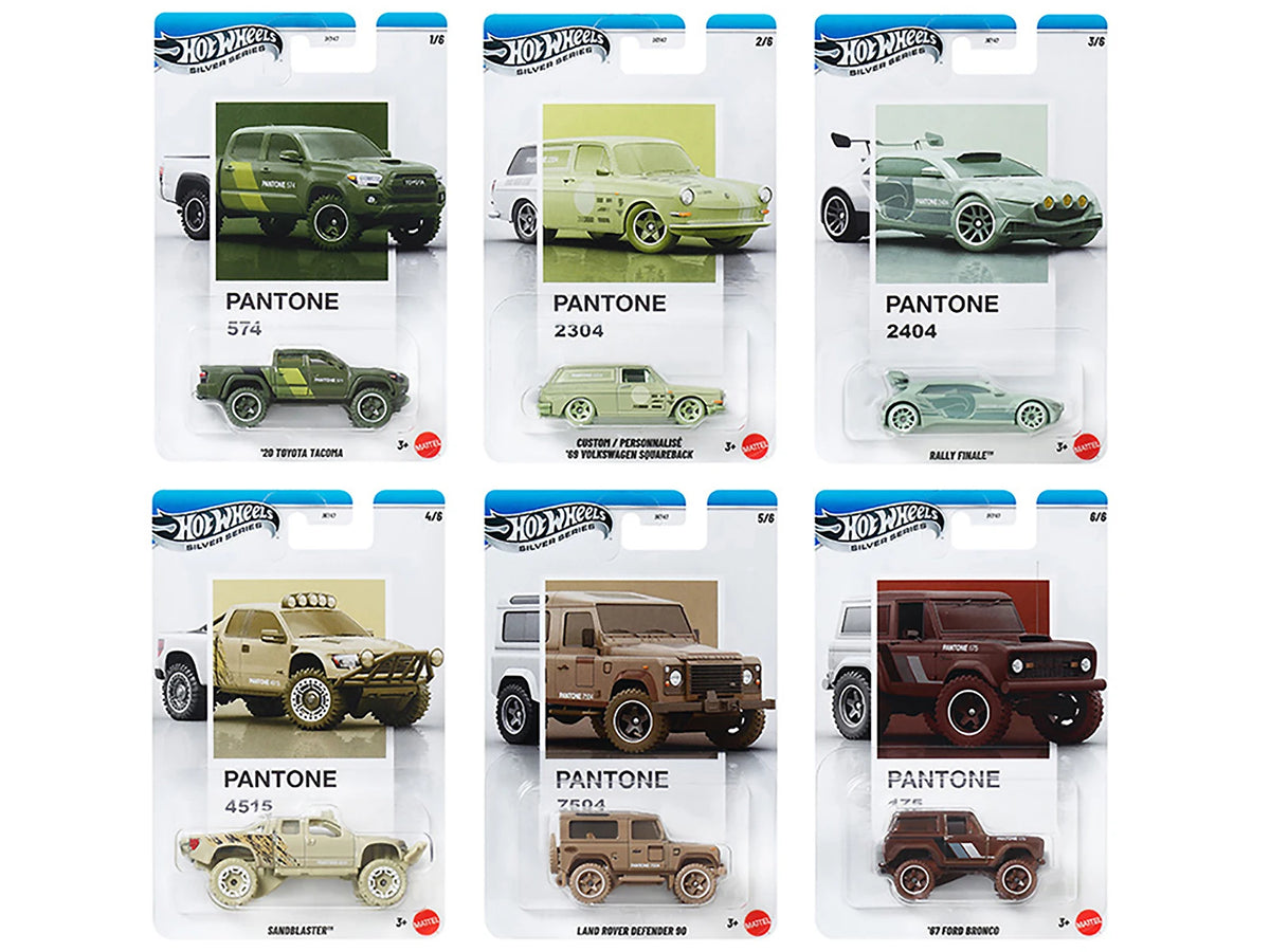 Hot Wheels Pantone 10-piece Set B Silver Series JKY47-956B