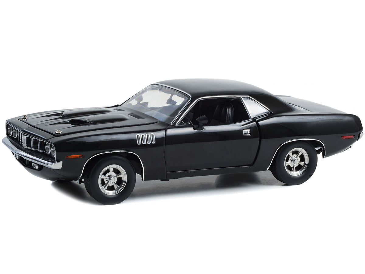 Plymouth Barracuda Black "John Wick: Chapter 4" (2023) Movie 1/18 Diecast Model Car by Highway 61 - image 2