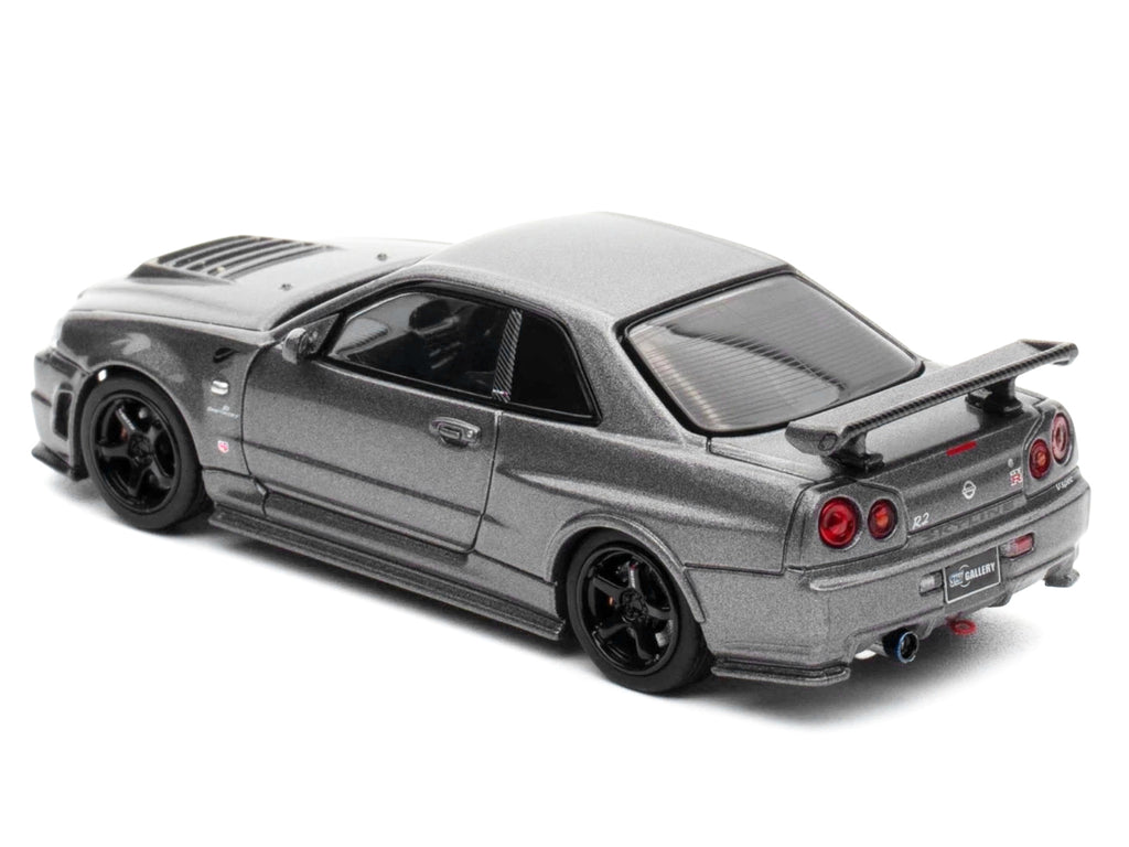 Nissan Skyline GT-R (R34) Z-Tune RHD (Right Hand Drive) Gray Metallic "Thailand Diecast Expo 2025 Event Edition" 1/64 Diecast Model Car by Inno Models - image 4