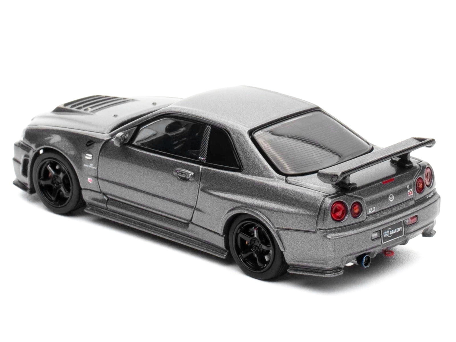 Nissan Skyline GT-R (R34) Z-Tune RHD (Right Hand Drive) Gray Metallic "Thailand Diecast Expo 2025 Event Edition" 1/64 Diecast Model Car by Inno Models - image 4