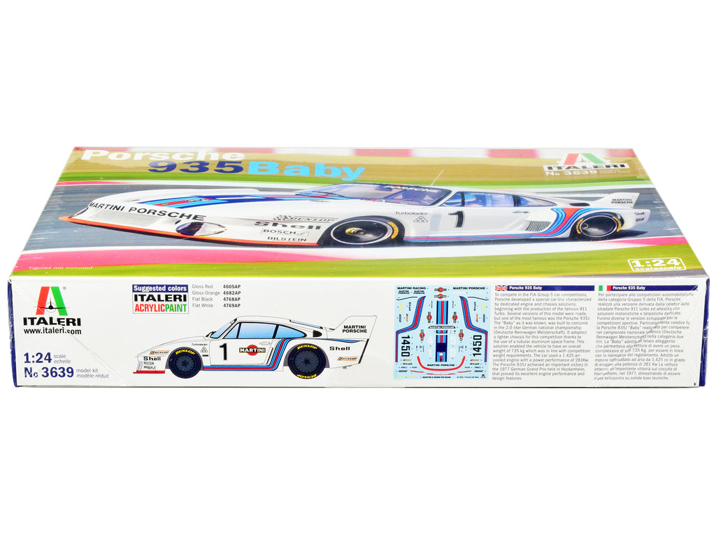 Skill 3 Model Kit Porsche 935 Baby 1/24 Scale Model by Italeri - image 2