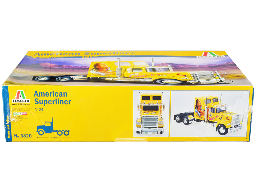 Skill 5 Model Kit American Superliner Truck Tractor "Lady Butterfly" 1/24 Scale Model by Italeri - image 2