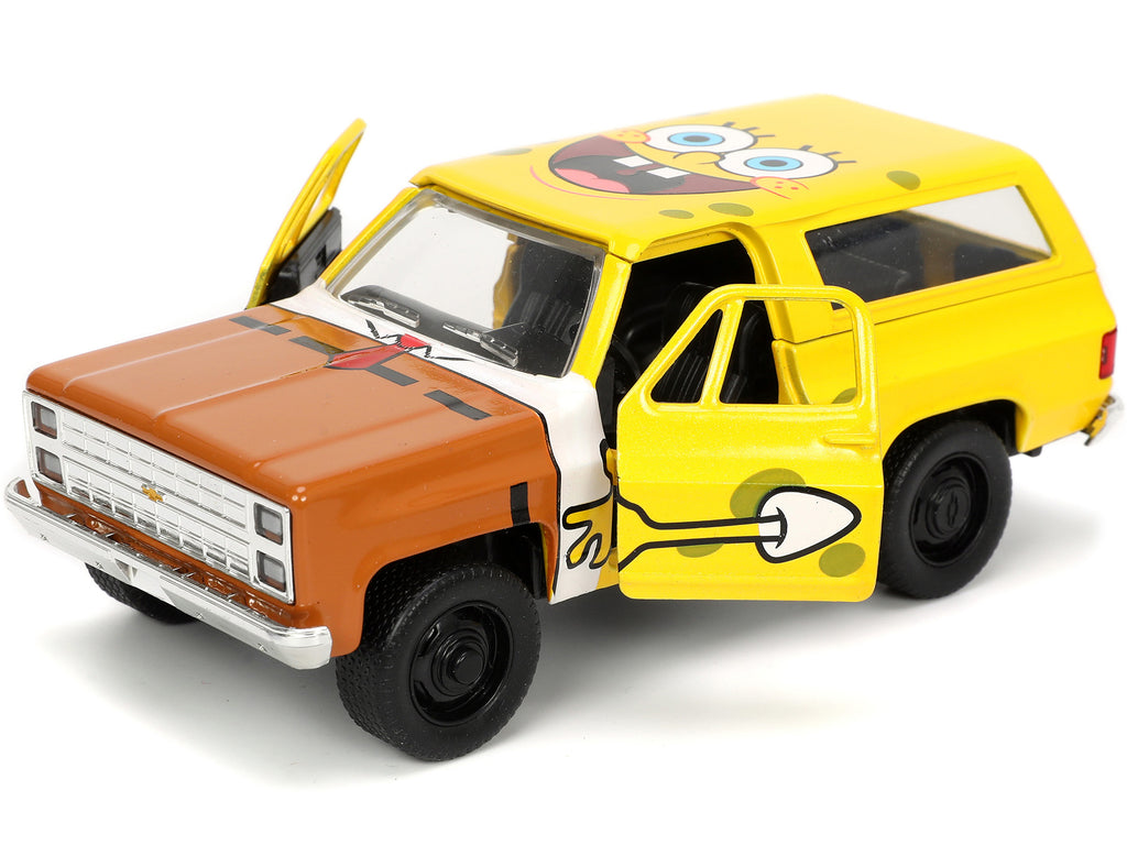 1980 Chevrolet K5 Blazer with SpongeBob SquarePants Diecast Figurine "Hollywood Rides" Series 1/32 Diecast Model Car by Jada - image 2
