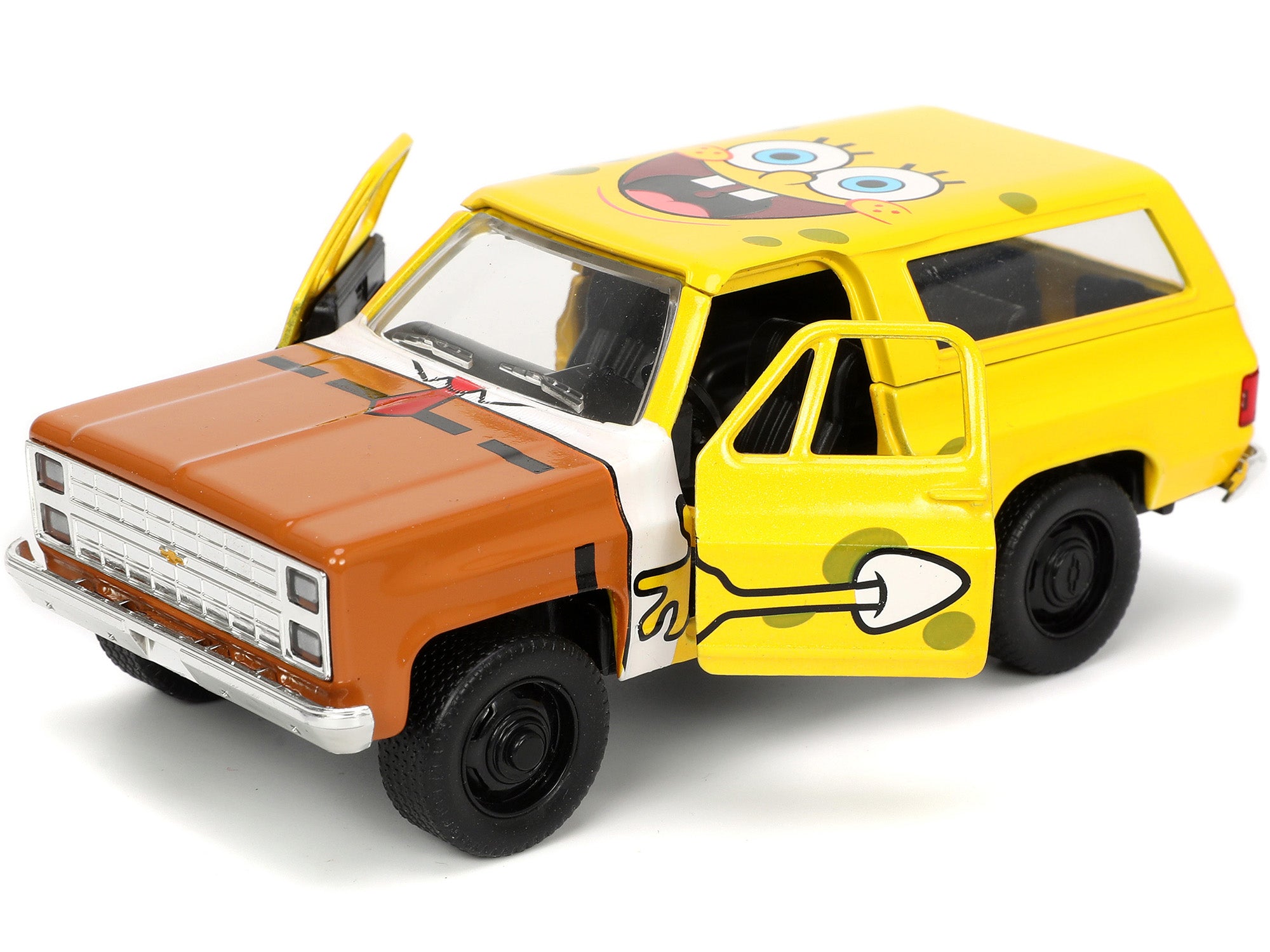 1980 Chevrolet K5 Blazer with SpongeBob SquarePants Diecast Figurine "Hollywood Rides" Series 1/32 Diecast Model Car by Jada - image 2
