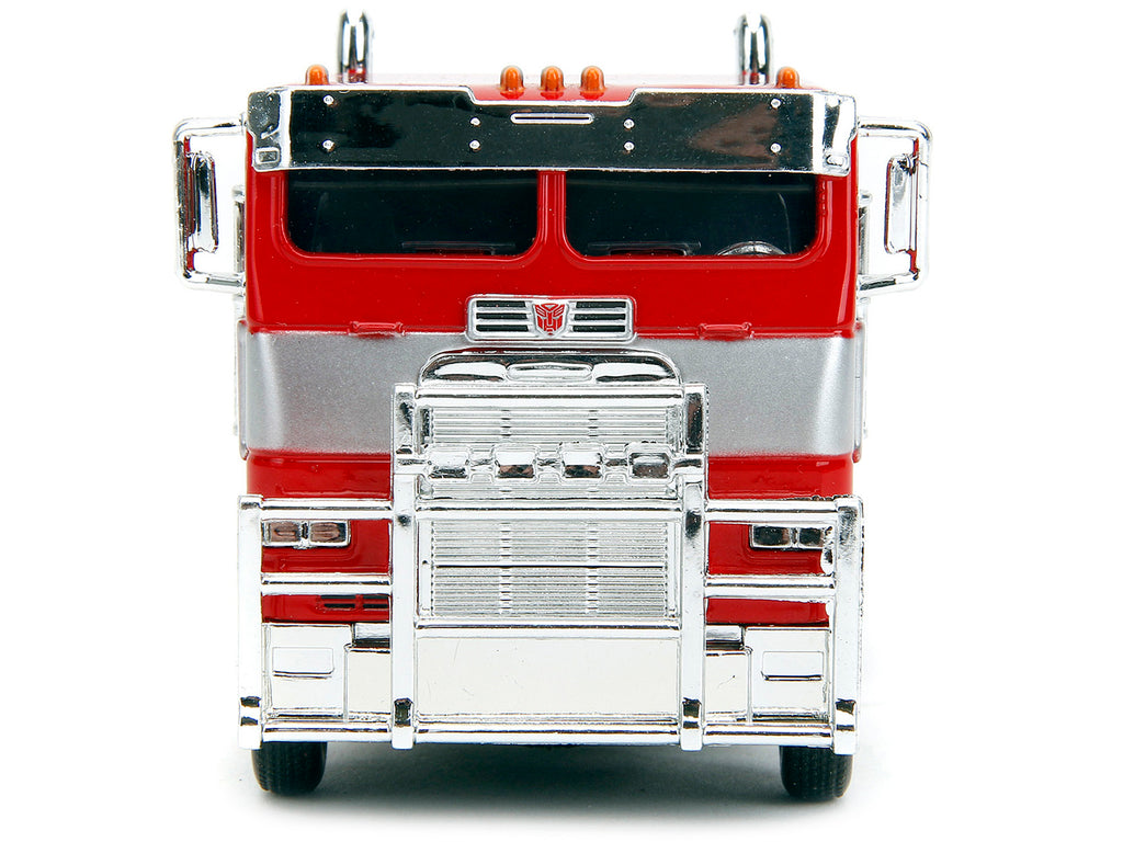 Optimus Prime Tractor Truck Red and Blue with Silver Stripes "Transformers: Rise of the Beasts" (2023) Movie "Hollywood Rides" Series 1/32 Diecast Model Car by Jada - image 4