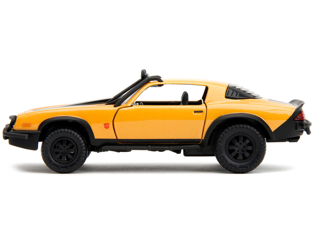 1977 Chevrolet Camaro Off-Road Version Yellow Metallic with Black Stripes "Transformers: Rise of the Beasts" (2023) Movie "Hollywood Rides" Series 1/32 Diecast Model Car by Jada - image 3