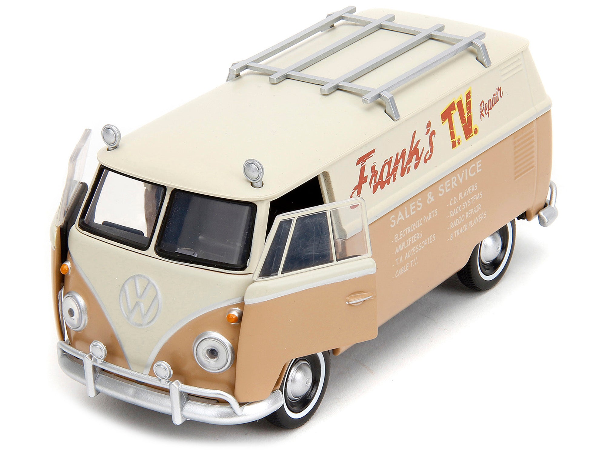 Volkswagen Bus "WheelJack" Tan and Beige "Frank's TV Repair" "Transformers: Rise of the Beasts" (2023) Movie "Hollywood Rides" Series 1/32 Diecast Model Car by Jada - image 2