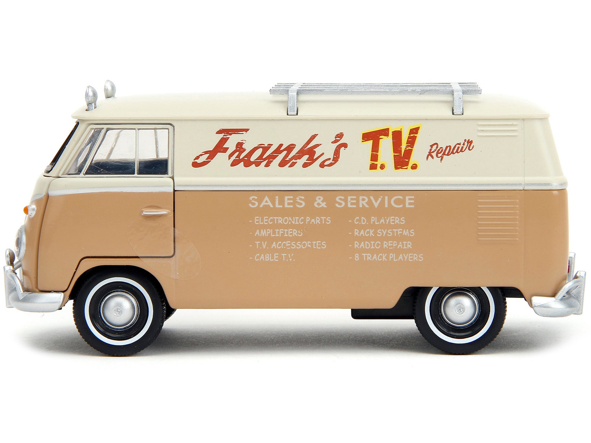 Volkswagen Bus "WheelJack" Tan and Beige "Frank's TV Repair" "Transformers: Rise of the Beasts" (2023) Movie "Hollywood Rides" Series 1/32 Diecast Model Car by Jada - image 3