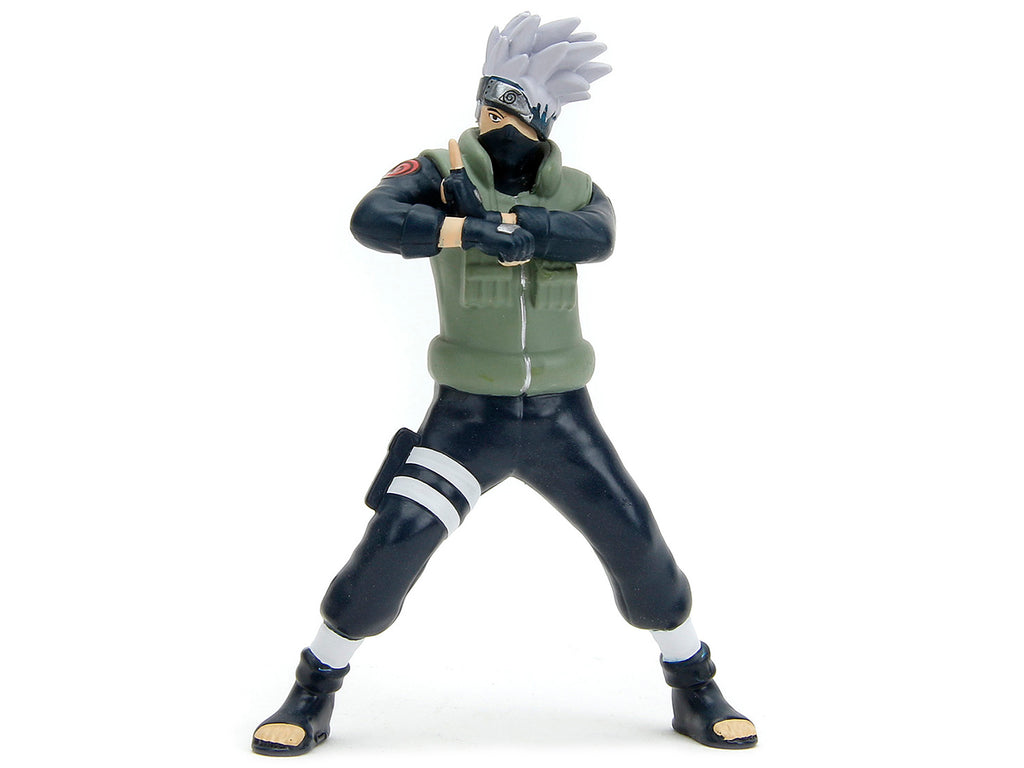 1993 Mazda RX-7 Dark Blue with Green Hood and Kakashi Hatake Diecast Figure "Naruto Shippuden" (2009-2017) TV Series "Anime Hollywood Rides" Series 1/24 Diecast Model Car by Jada - image 5