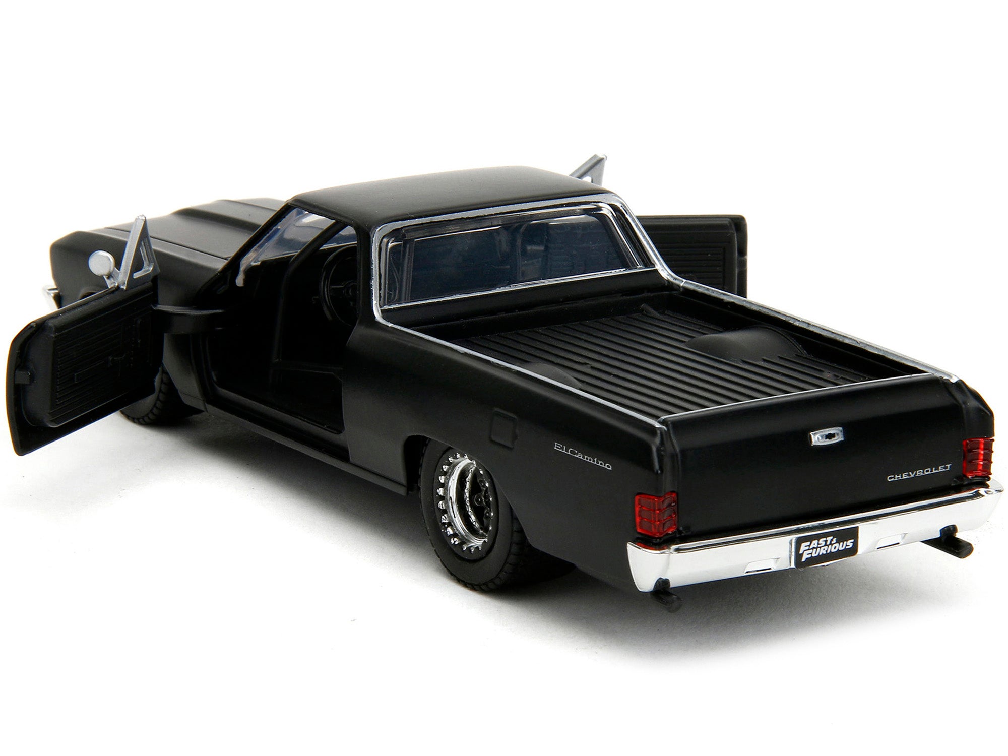 1967 Chevrolet El Camino Matt Black "Fast & Furious" Series 1/32 Diecast Model Car by Jada - image 4