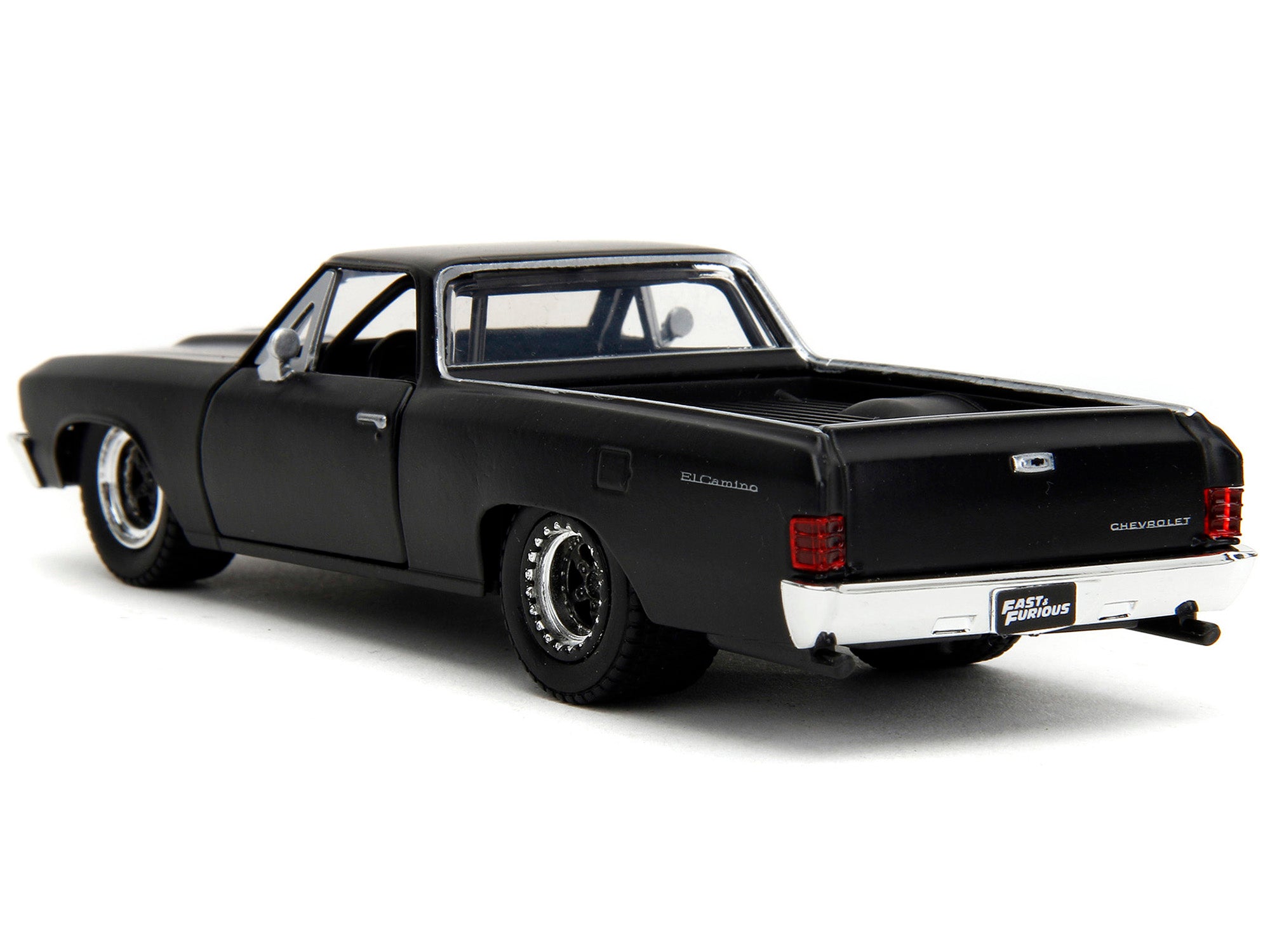 1967 Chevrolet El Camino Matt Black "Fast & Furious" Series 1/32 Diecast Model Car by Jada - image 5